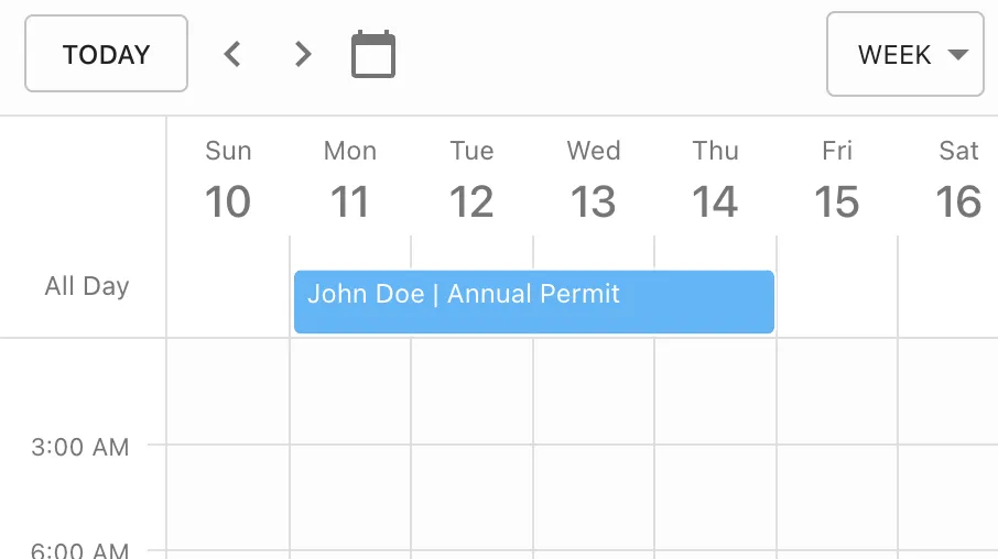 Absence Calendar